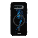 Samsung Galaxy S10 Plus suojakuoret - Blue Smoke On Black