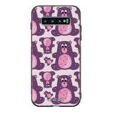 Samsung Galaxy S10 Plus suojakuoret - Purple Teddy Bear - Ei