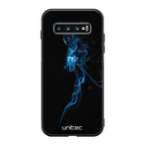 Samsung Galaxy S10 suojakuoret - Blue Smoke On Black - Ei