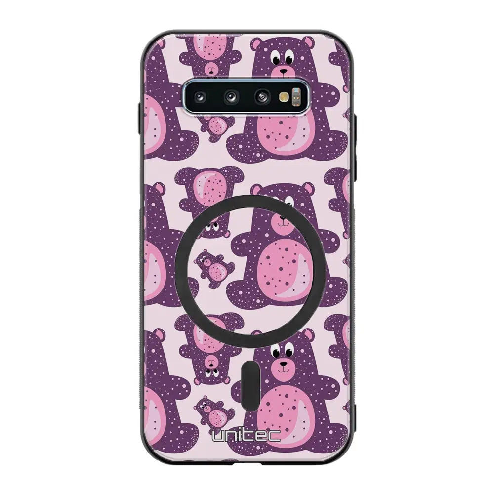 Samsung Galaxy S10 suojakuoret - Purple Teddy Bear