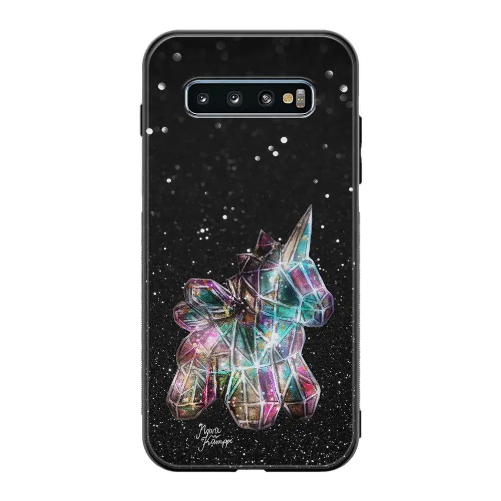 Samsung Galaxy S10 unicorn suojakuoret - Valkoinen - Noora Kämppi - Ei