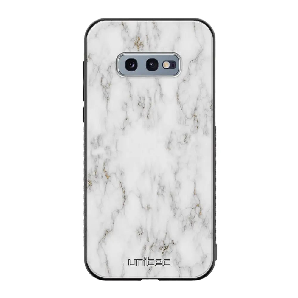 Samsung Galaxy S10e marmori suojakuoret - White Marble - Ei