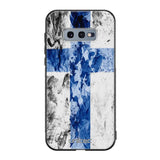 Samsung Galaxy S10e suojakuoret - Painted Finnish Flag - Ei