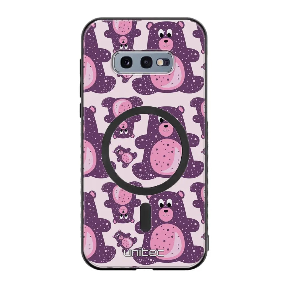 Samsung Galaxy S10e suojakuoret - Purple Teddy Bear