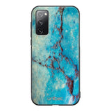 Samsung Galaxy S20 FE marmori suojakuoret - Turquoise Marble - Ei