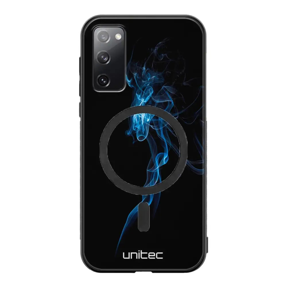 Samsung Galaxy S20 FE suojakuoret - Blue Smoke On Black