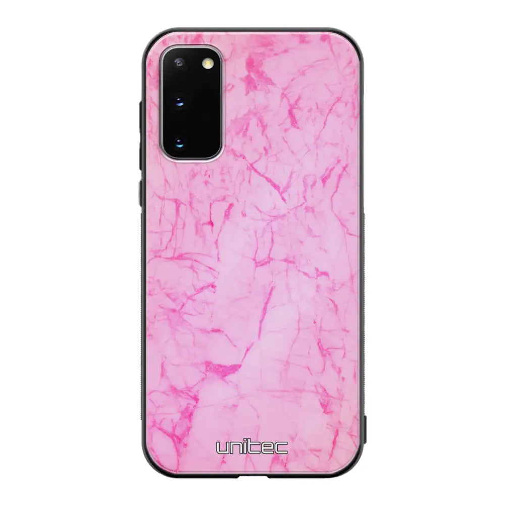 Samsung Galaxy S20 marmori suojakuoret - Light Pink Marble - Ei