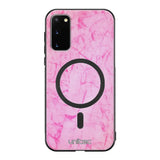 Samsung Galaxy S20 marmori suojakuoret - Light Pink Marble