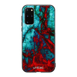 Samsung Galaxy S20 Plus marmori suojakuoret - Blue Red Marble - Ei