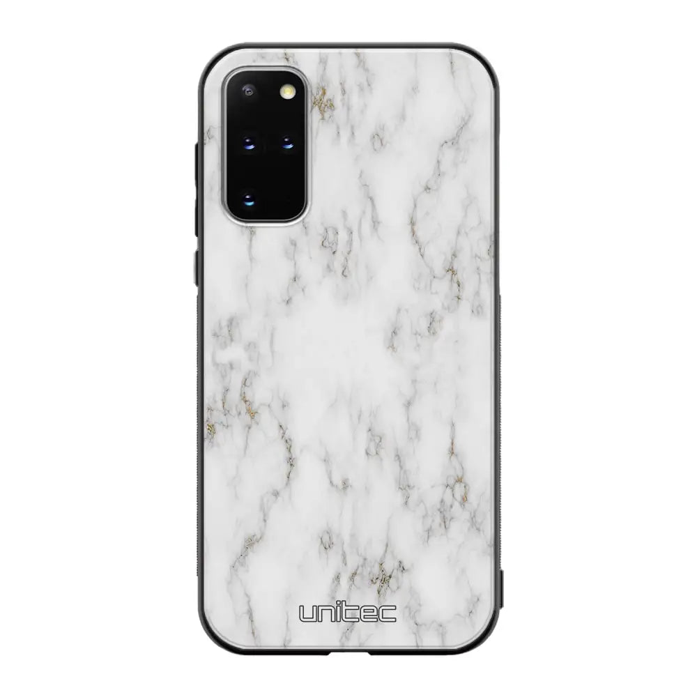 Samsung Galaxy S20 Plus marmori suojakuoret - White Marble - Ei