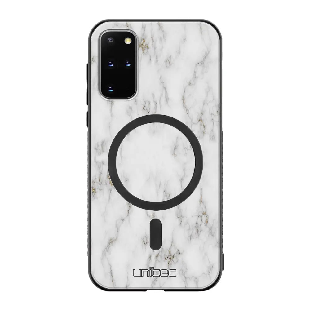 Samsung Galaxy S20 Plus marmori suojakuoret - White Marble