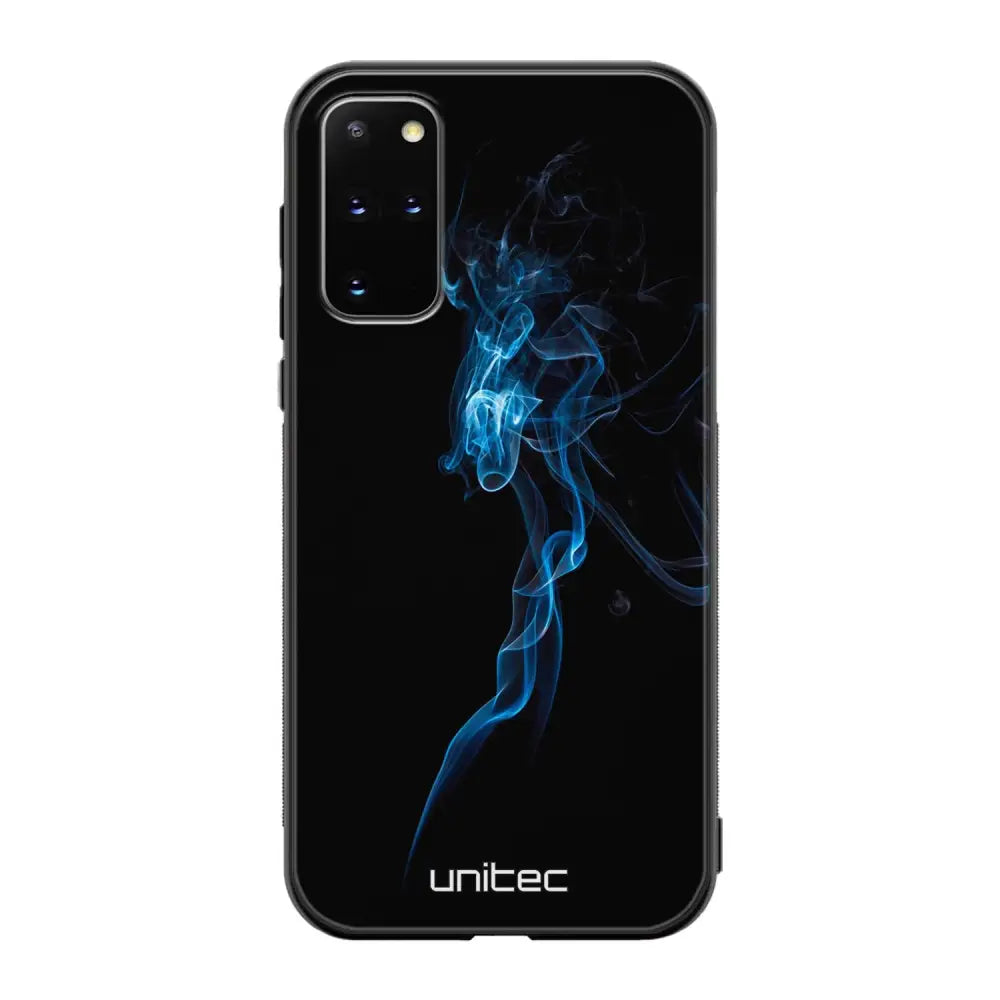 Samsung Galaxy S20 Plus suojakuoret - Blue Smoke On Black - Ei
