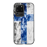 Samsung Galaxy S20 Ultra suojakuoret - Painted Finnish Flag - Ei