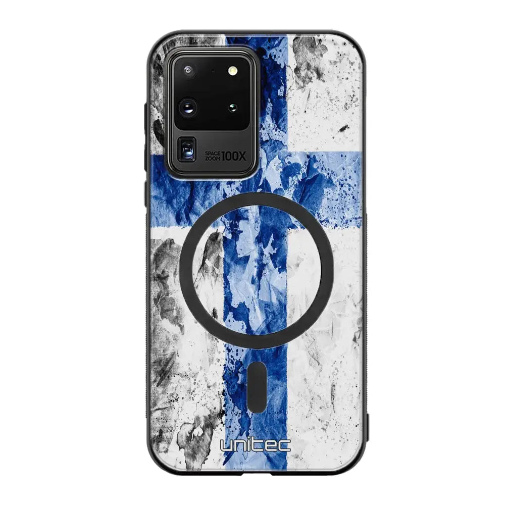 Samsung Galaxy S20 Ultra suojakuoret - Painted Finnish Flag