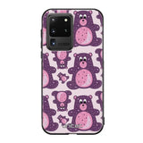 Samsung Galaxy S20 Ultra suojakuoret - Purple Teddy Bear - Ei