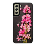 Samsung Galaxy S21 FE kukka suojakuoret - Pink Flowers - Ei