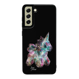 Samsung Galaxy S21 FE unicorn suojakuoret - Musta - Noora Kämppi - Ei