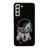 Samsung Galaxy S21 FE unicorn suojakuoret - Musta - Noora Kämppi