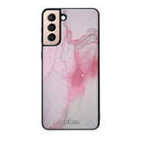 Samsung Galaxy S21 marmori suojakuoret - Pink Pok Rie - Ei