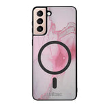 Samsung Galaxy S21 marmori suojakuoret - Pink Pok Rie