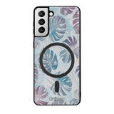 Samsung Galaxy S21 Plus kukka suojakuoret - Monstera Texture