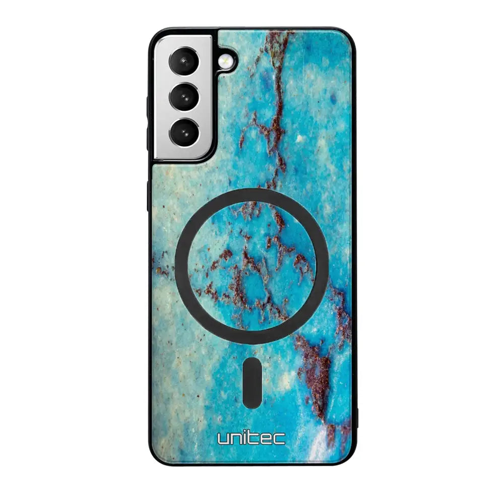 Samsung Galaxy S21 Plus marmori suojakuoret - Turquoise Marble