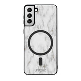 Samsung Galaxy S21 Plus marmori suojakuoret - White Marble