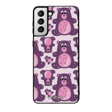 Samsung Galaxy S21 Plus suojakuoret - Purple Teddy Bear - Ei