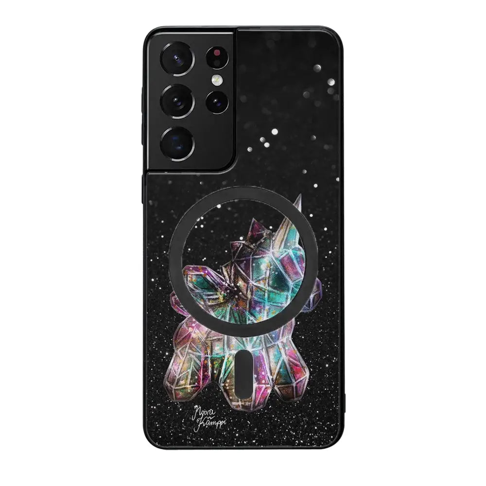 Samsung Galaxy S21 Ultra unicorn suojakuoret - Valkoinen - Noora Kämppi