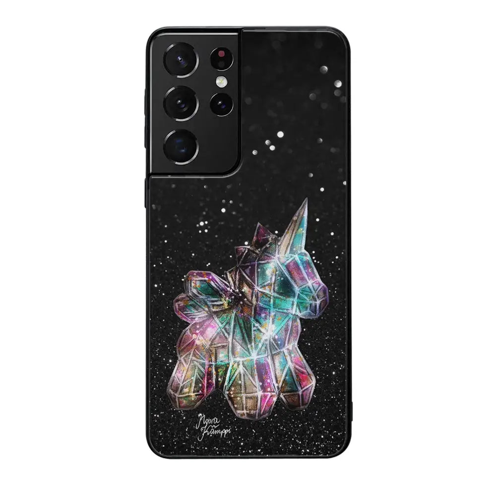 Samsung Galaxy S21 Ultra unicorn suojakuoret - Valkoinen - Noora Kämppi - Ei
