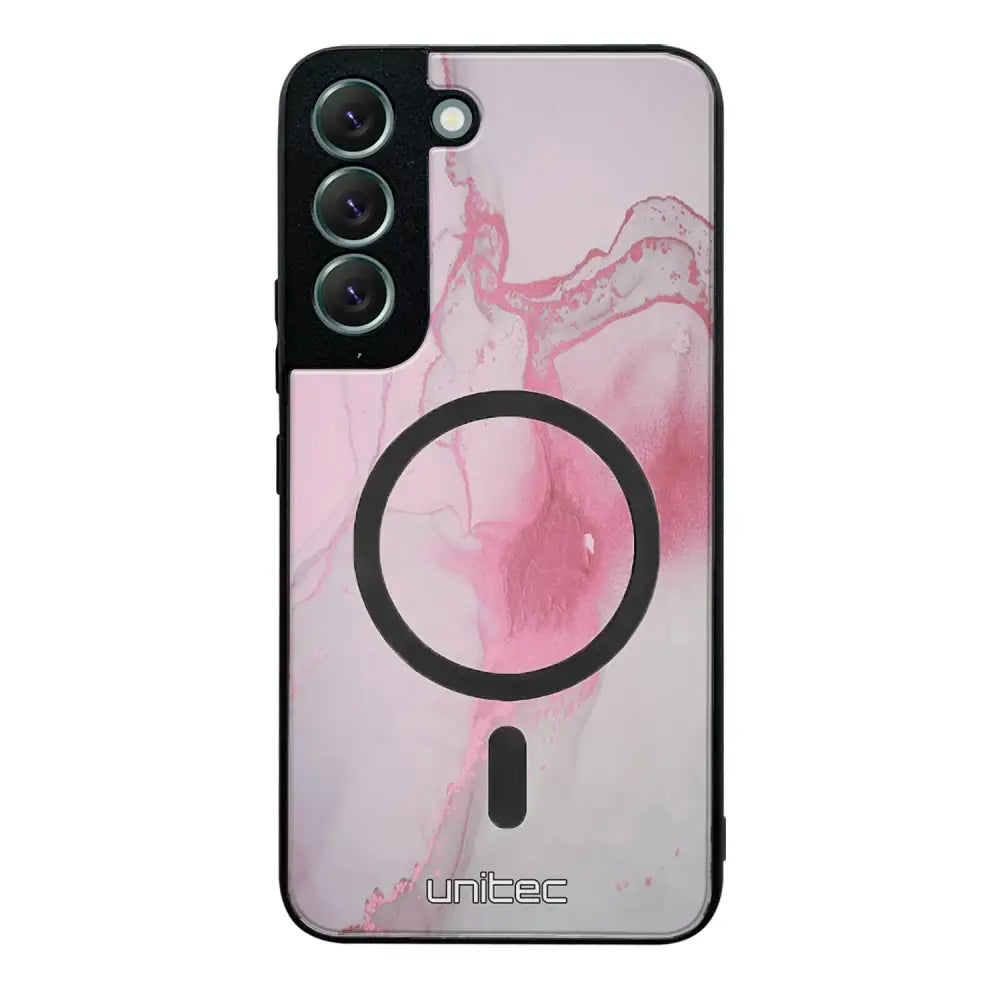 Samsung Galaxy S22 marmori suojakuoret - Pink Pok Rie