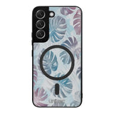 Samsung Galaxy S22 Plus kukka suojakuoret - Monstera Texture