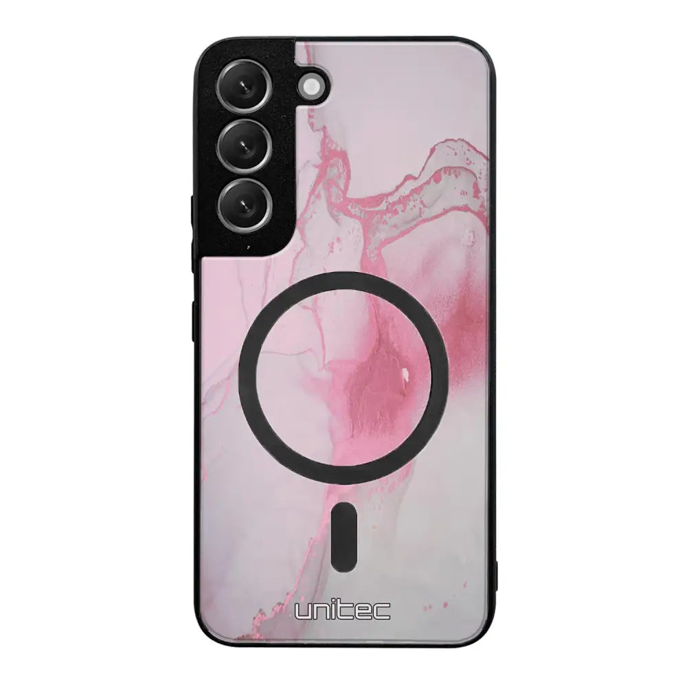 Samsung Galaxy S22 Plus marmori suojakuoret - Pink Pok Rie