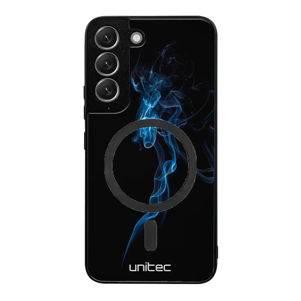 Samsung Galaxy S22 Plus suojakuoret - Blue Smoke On Black