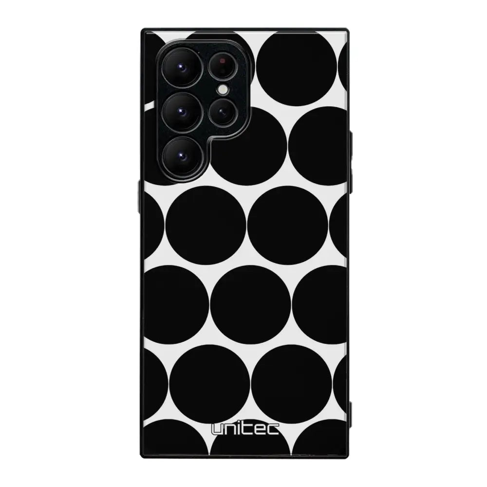 Samsung Galaxy S22 Ultra pallo suojakuoret - Musta Pallo - Ei