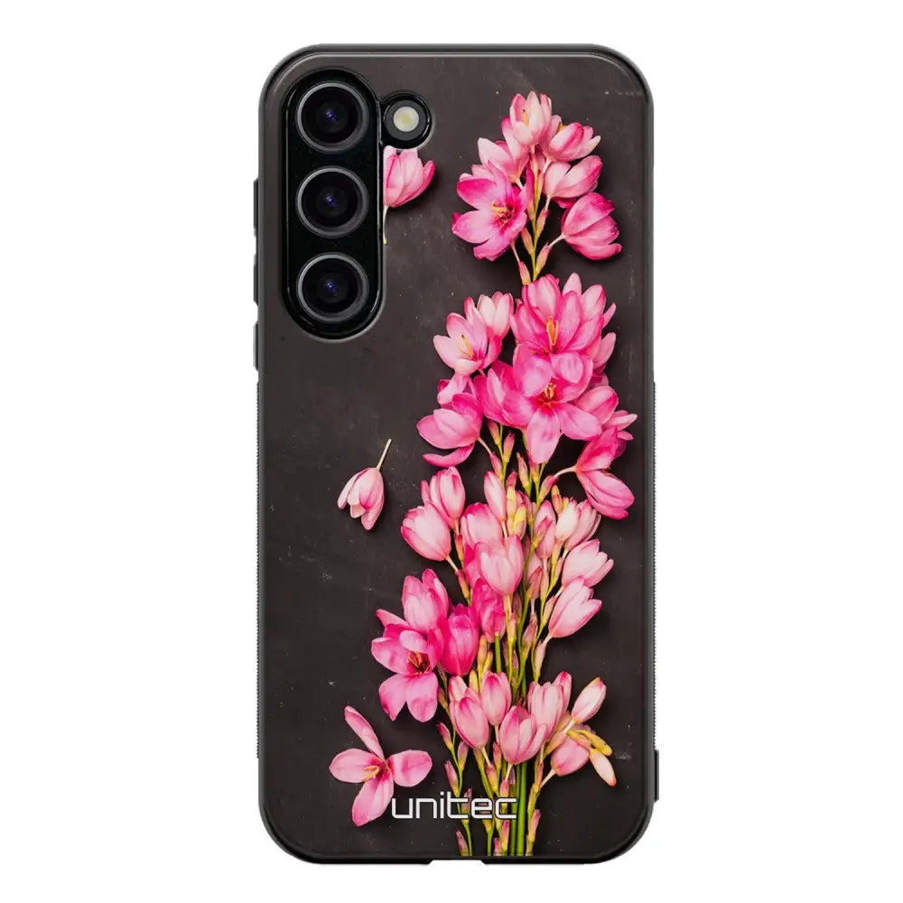 Samsung Galaxy S23 kukka suojakuoret - Pink Flowers - Ei