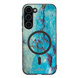 Samsung Galaxy S23 marmori suojakuoret - Turquoise Marble