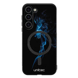 Samsung Galaxy S23 Plus suojakuoret - Blue Smoke On Black