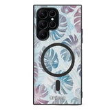 Samsung Galaxy S23 Ultra kukka suojakuoret - Monstera Texture