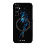 Samsung Galaxy S24 Plus suojakuoret - Blue Smoke On Black