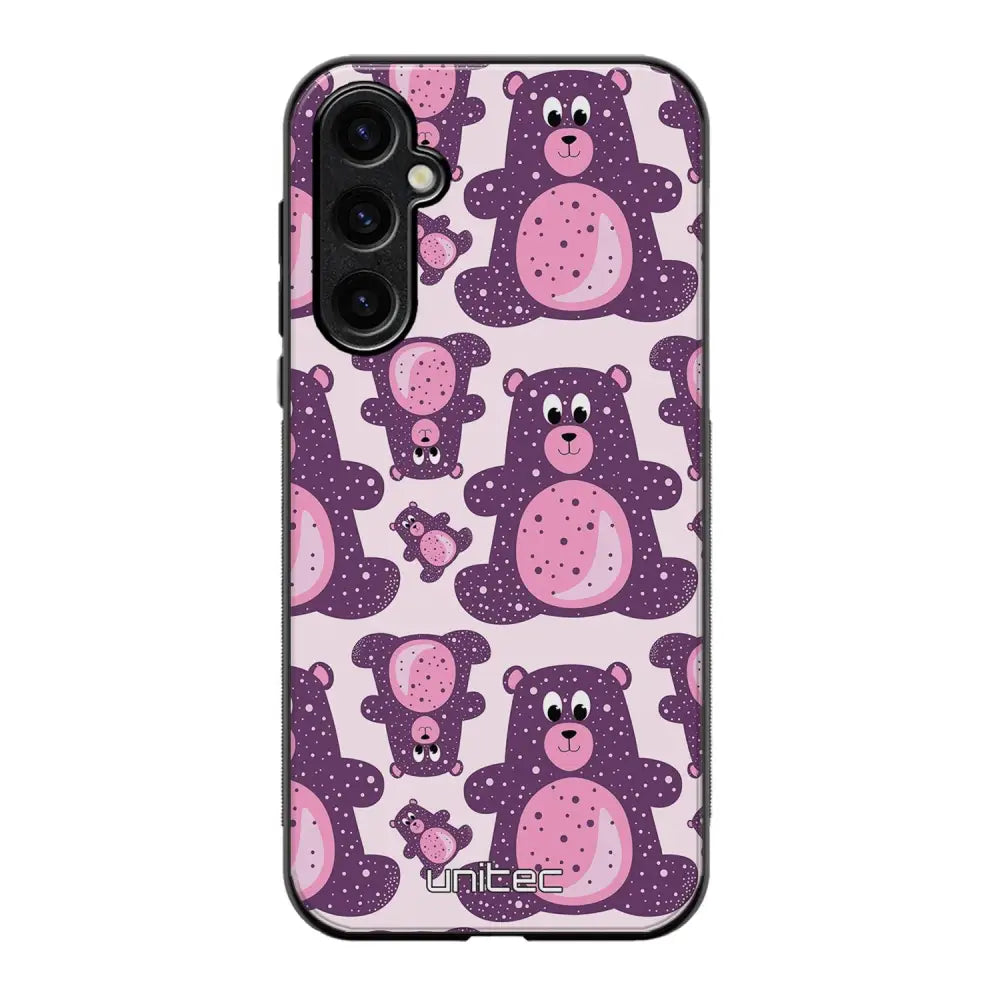 Samsung Galaxy S24 Plus suojakuoret - Purple Teddy Bear - Ei