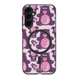 Samsung Galaxy S24 Plus suojakuoret - Purple Teddy Bear