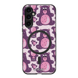 Samsung Galaxy S24 suojakuoret - Purple Teddy Bear