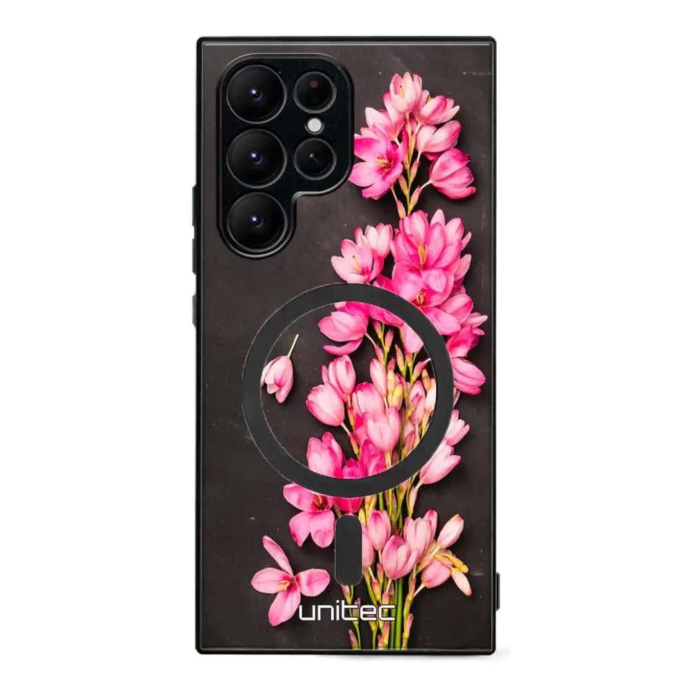 Samsung Galaxy S24 Ultra kukka suojakuoret - Pink Flowers