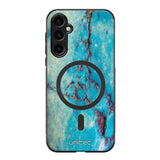 Samsung Galaxy S25 marmori suojakuoret - Turquoise Marble