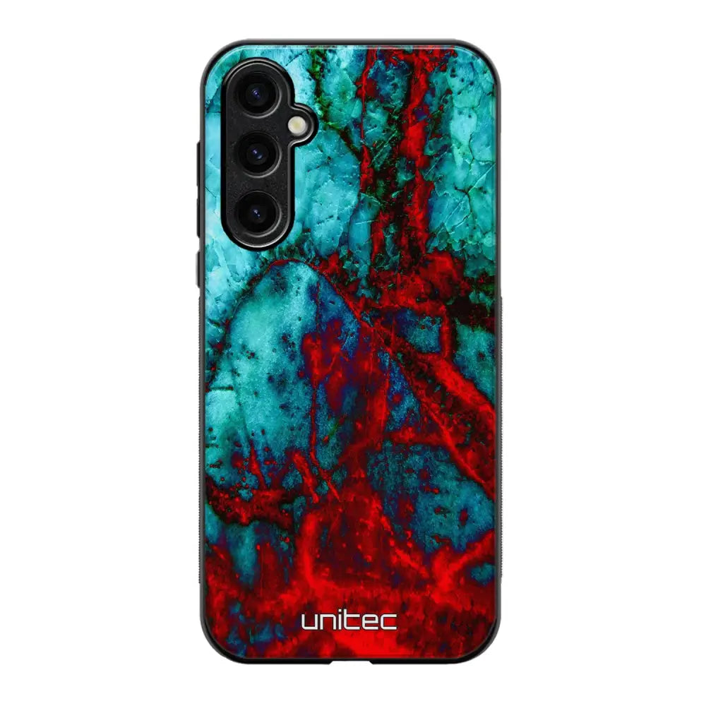 Samsung Galaxy S25 Plus marmori suojakuoret - Blue Red Marble - Ei