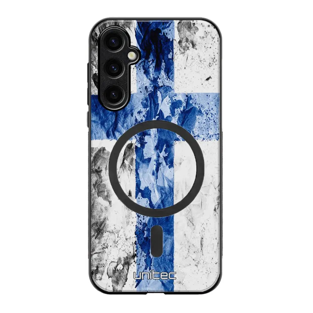Samsung Galaxy S25 Plus suojakuoret - Painted Finnish Flag