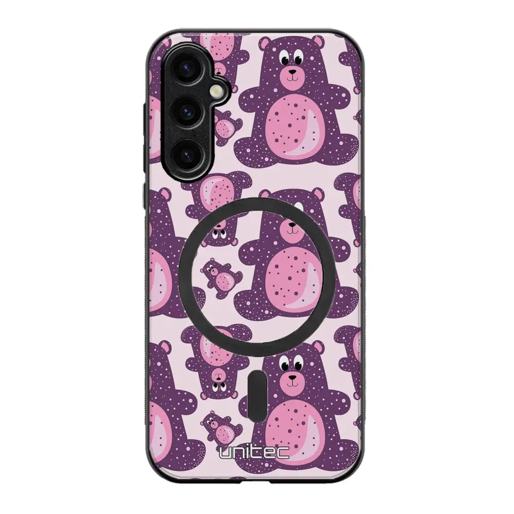 Samsung Galaxy S25 Plus suojakuoret - Purple Teddy Bear
