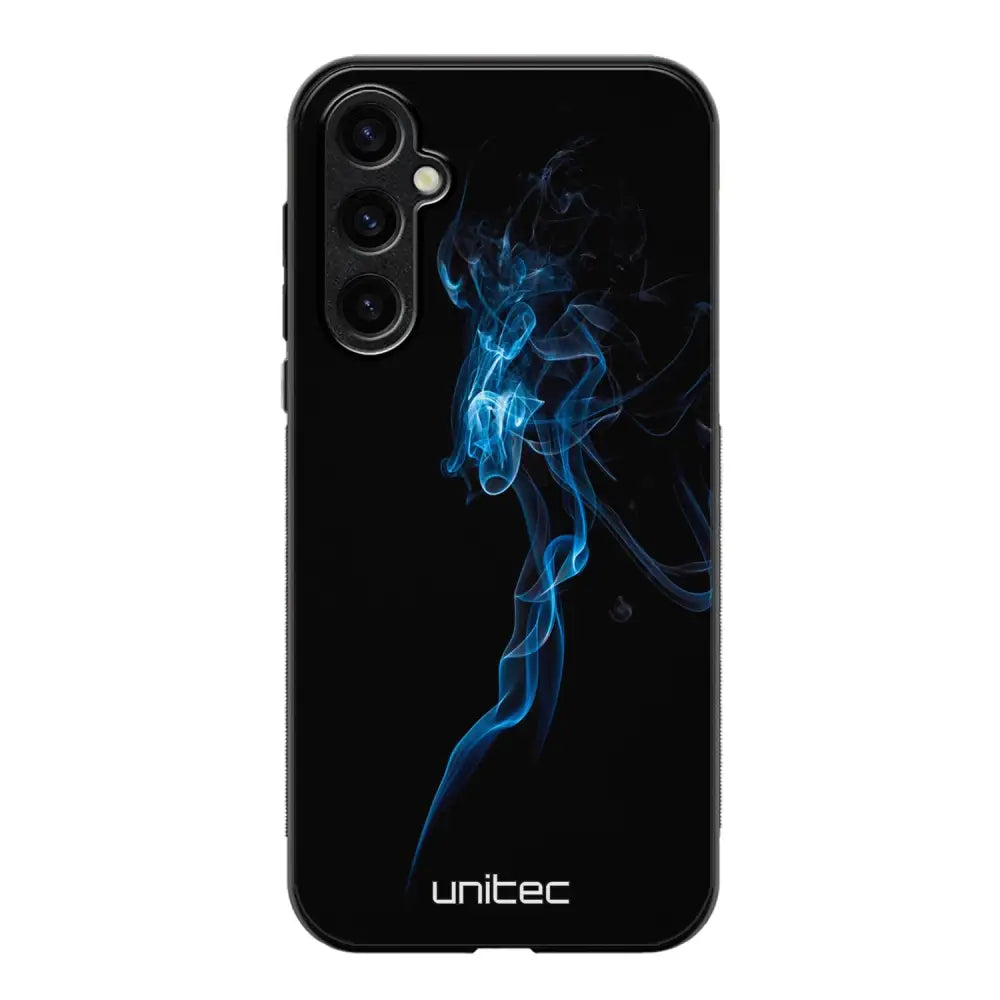 Samsung Galaxy S25 suojakuoret - Blue Smoke On Black - Ei