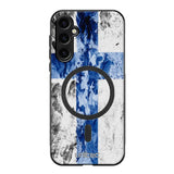 Samsung Galaxy S25 suojakuoret - Painted Finnish Flag